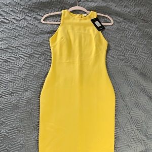 Yellow Bodycon Dress NWT